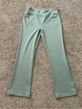 Athletic Works Sage Green High-Rise Flare Leggings